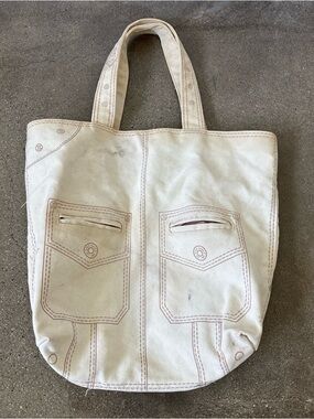 Vintage Gap canvas Tote Bag in Cream